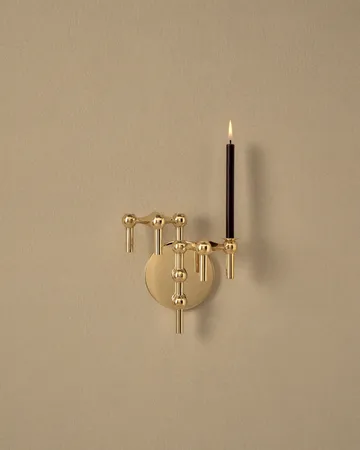 STOFF Nagel candle holder wall-mounted - Brass - STOFF Nagel
