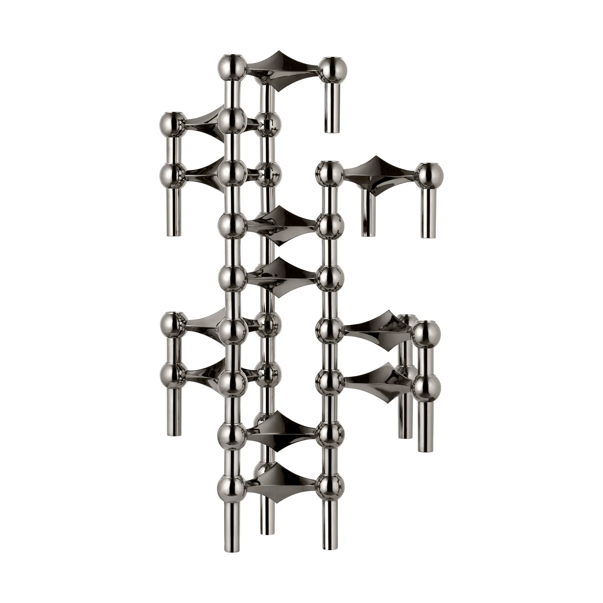 STOFF Nagel candle sticks 3-pack, Black chrome STOFF Nagel