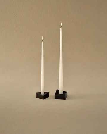 STOFF Nagel reflect candle holder small 2.7 cm - Black chrome - STOFF Nagel