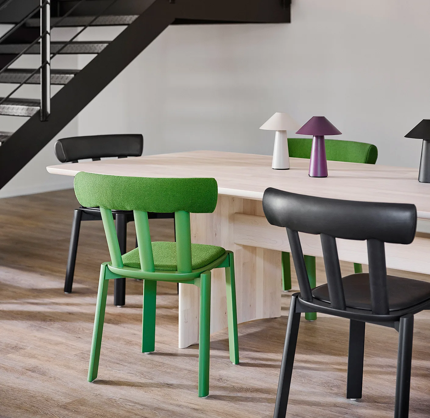 Alt table 320x110 cm birch, Light matte lacquer Stolab
