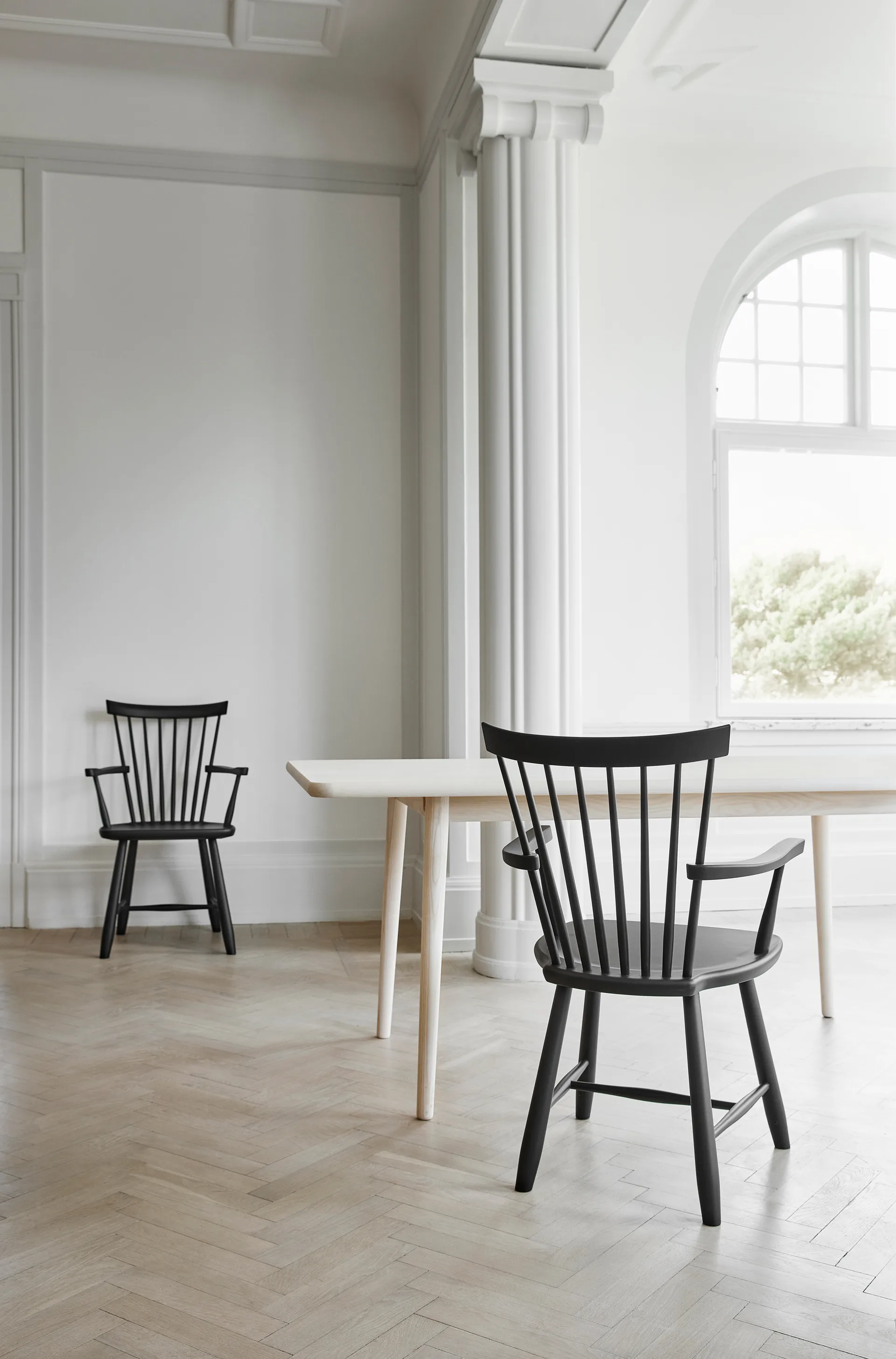 Lilla Åland armchair, White (beech) Stolab