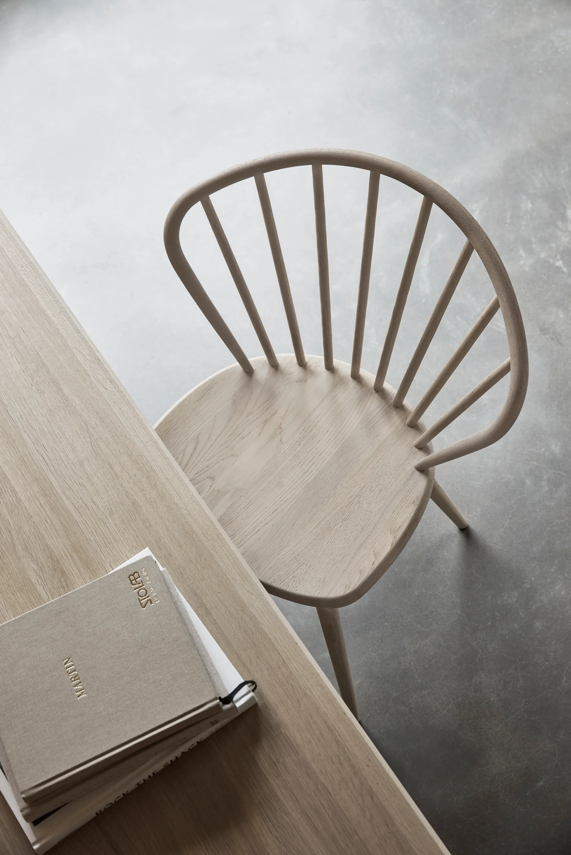 Miss Holly chair, Matt lacquered light oak  Stolab