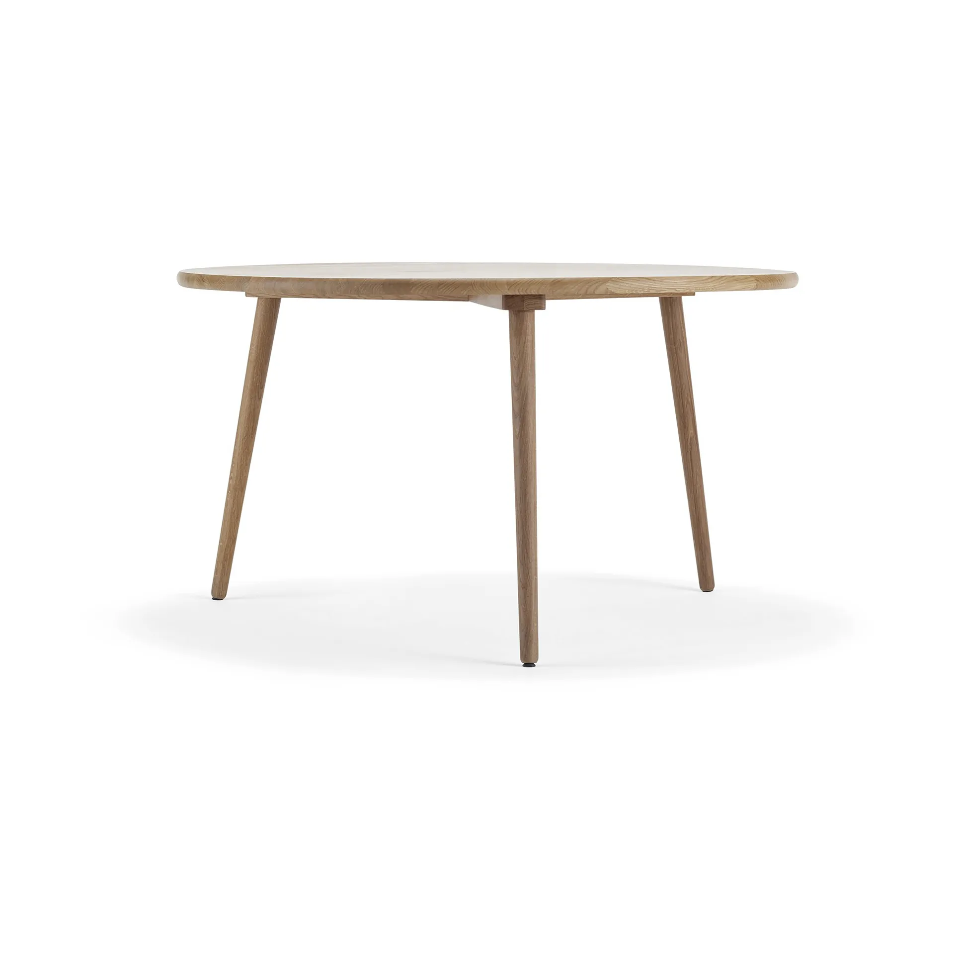 Miss Tailor dining table round Ø130 cm, Oak naturell oil fixed disk Stolab