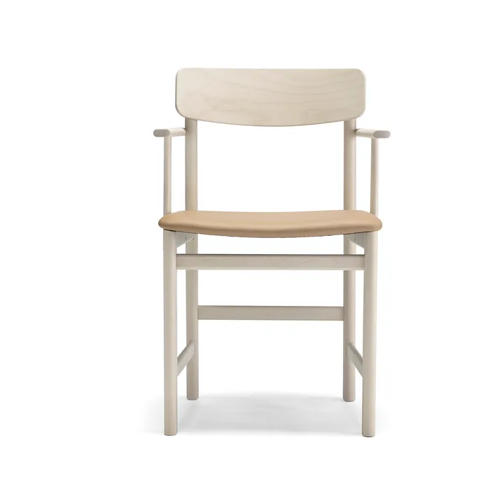 Pal armchair - Birch light matte lacquer-Elmosoft 22030 - Stolab