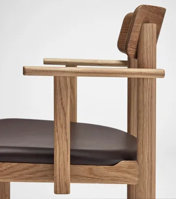 Pal armchair - Oak natural oil-Elmosoft 93129 - Stolab
