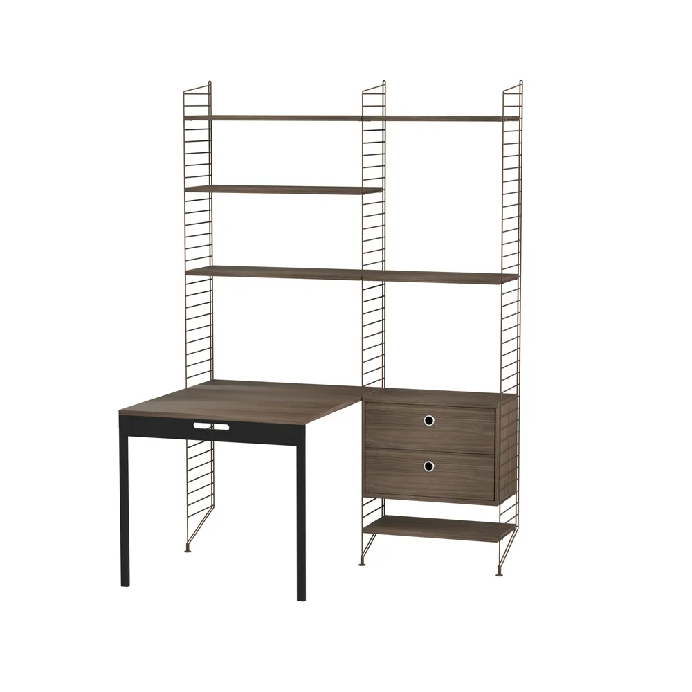 String children's room walnut & brown - Combination E,  String