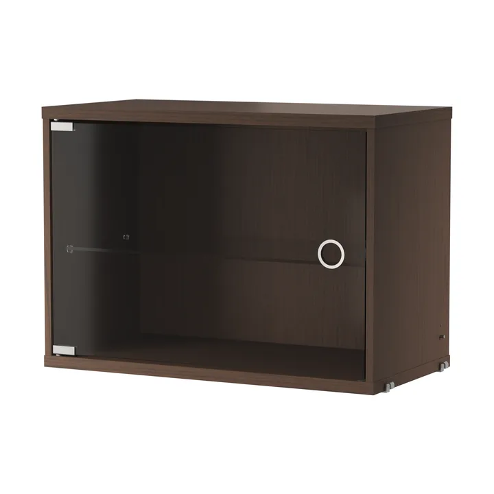 String display cabinet - Dark oak, 58x30 cm - String