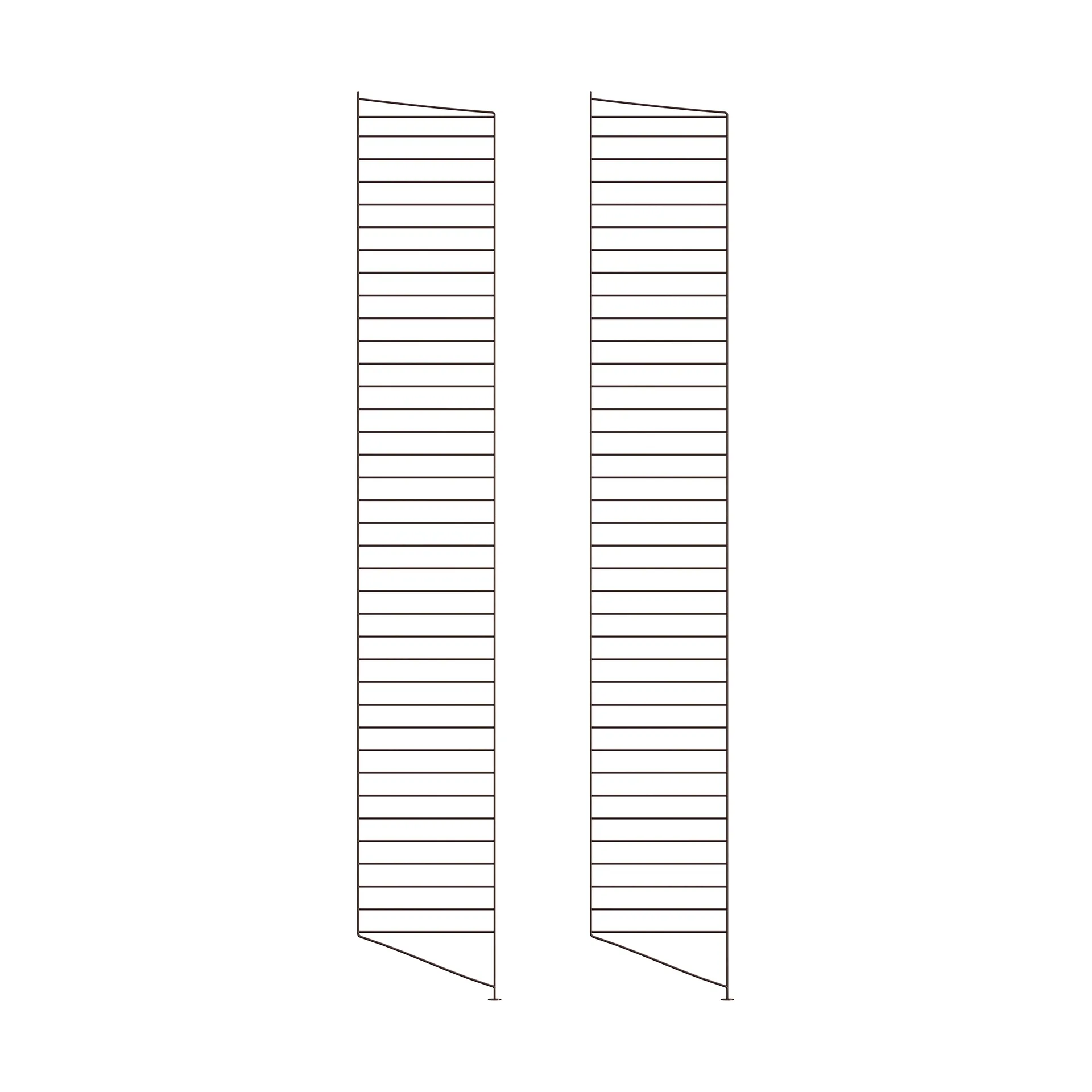 String floor panels, Dark brown, 200x30 cm, 2-pack String