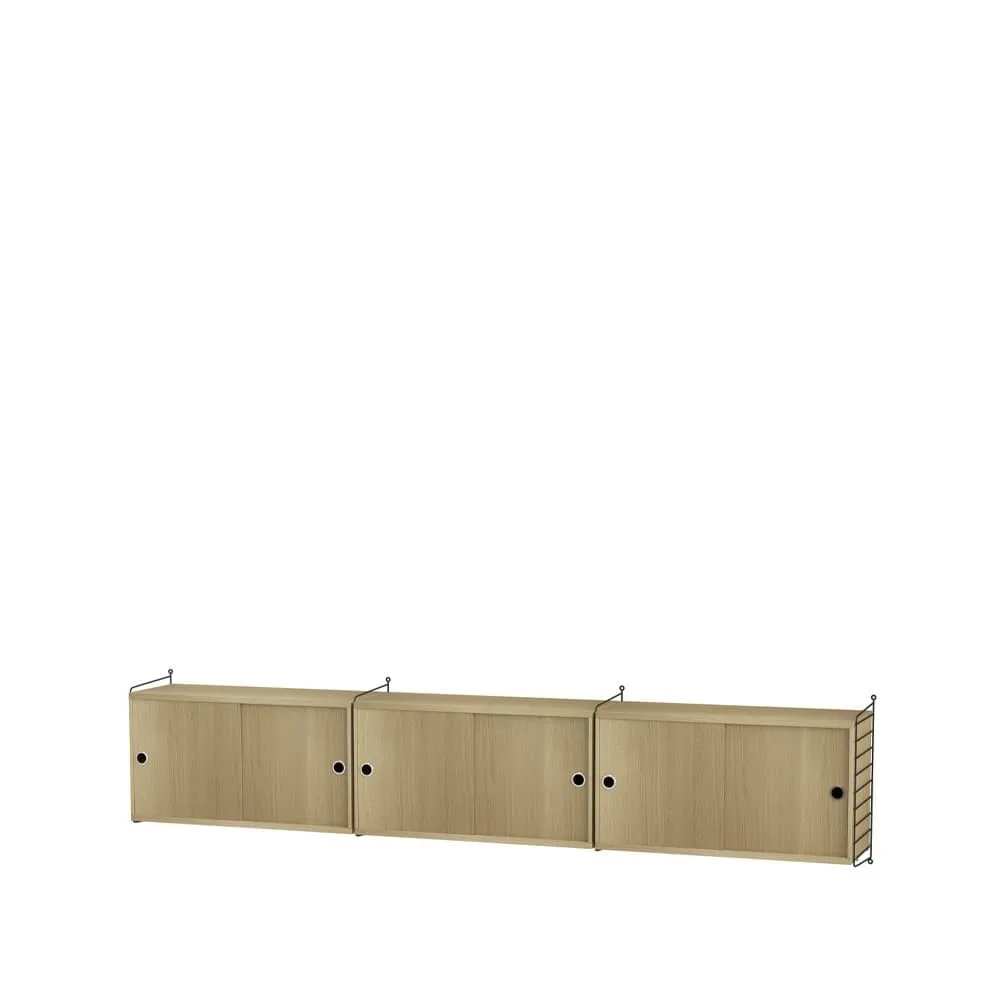 String living room oak & black - Combination D String