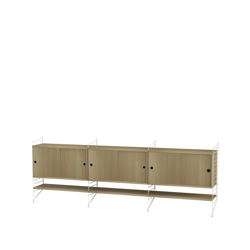 String living room oak & white - Combination F String