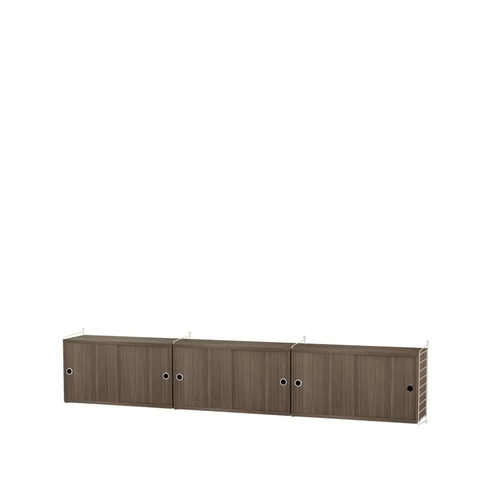 String living room walnut & beige - Combination D String