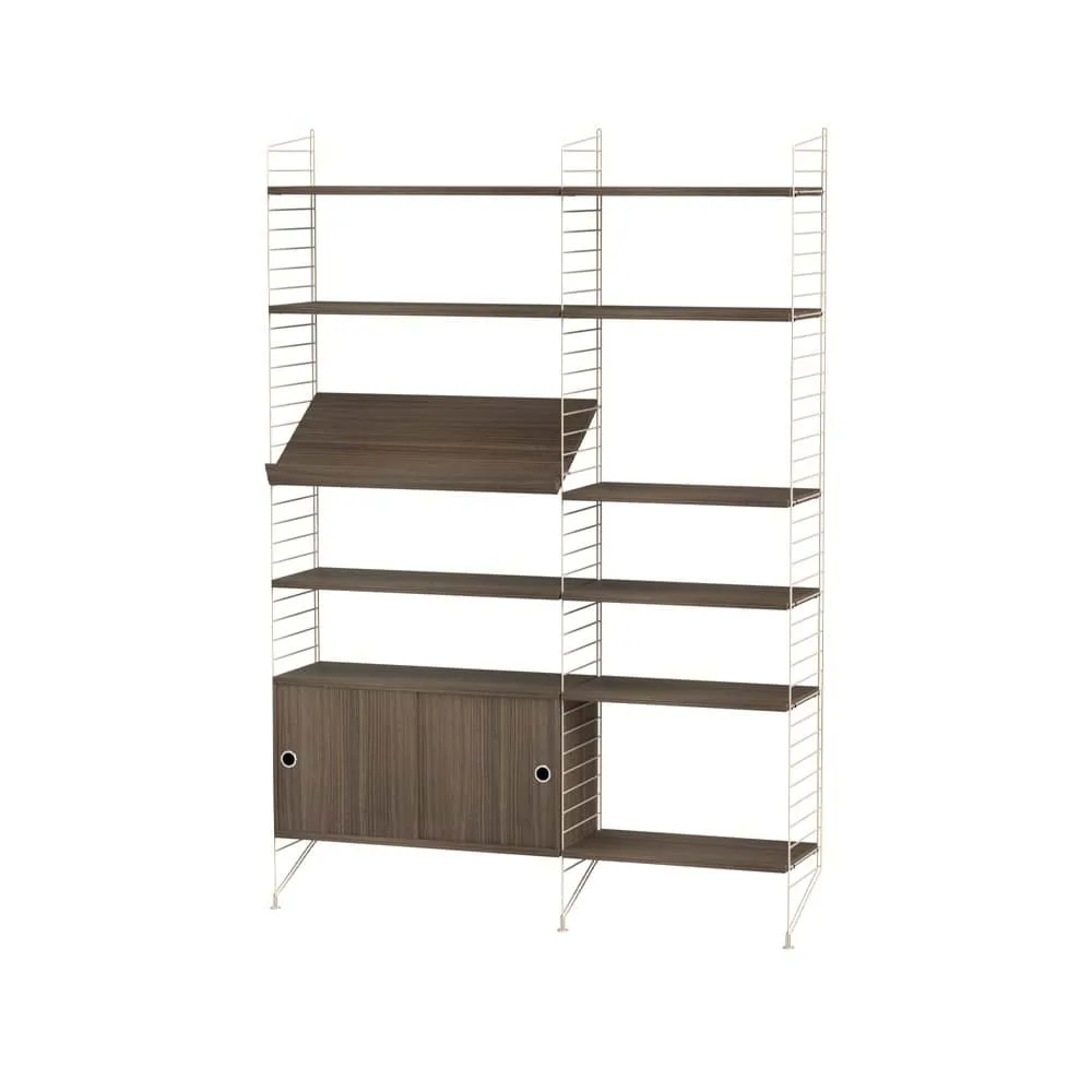 String living room walnut & beige - Combination H String