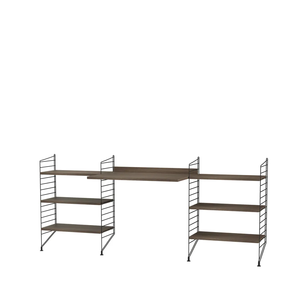 String living room walnut & black- Combination D,  String