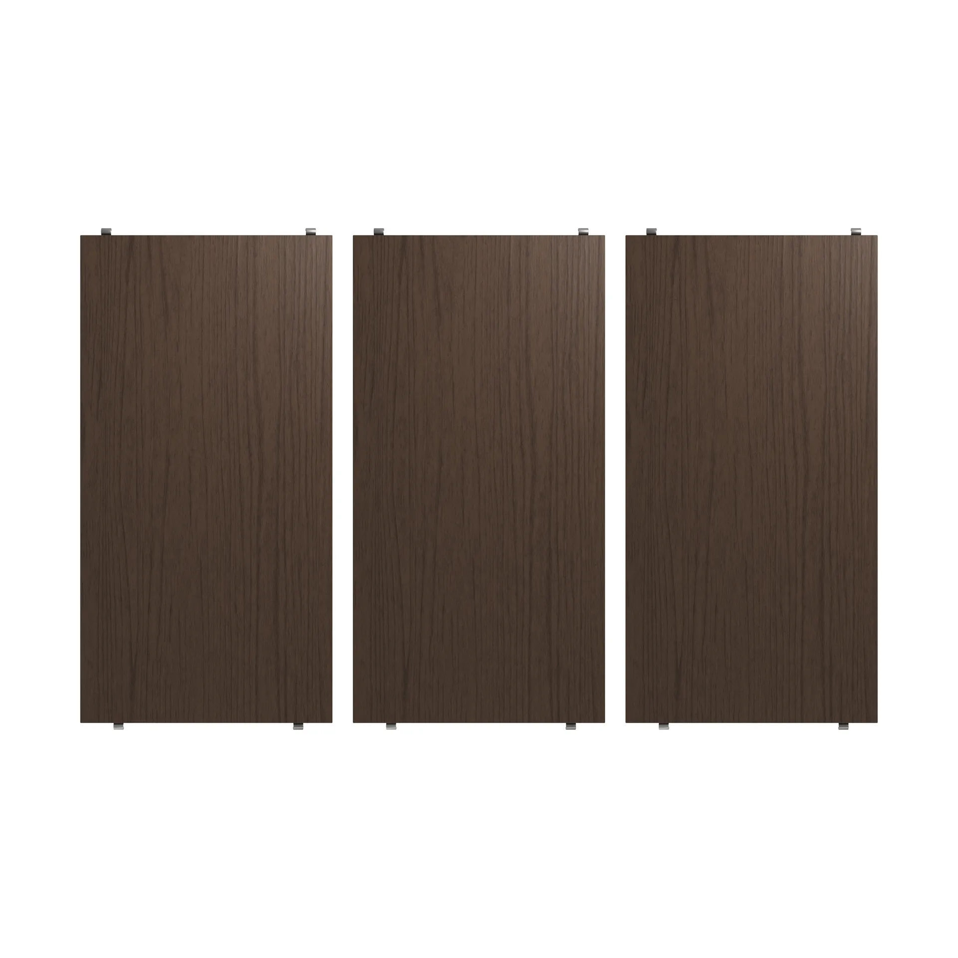 String shelf, Dark oak, 58x30 cm, 3-pack String