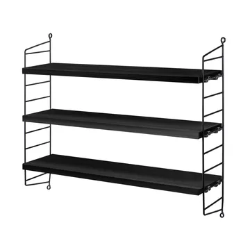 String shelf Pocket black stained ash - black stained ash - String