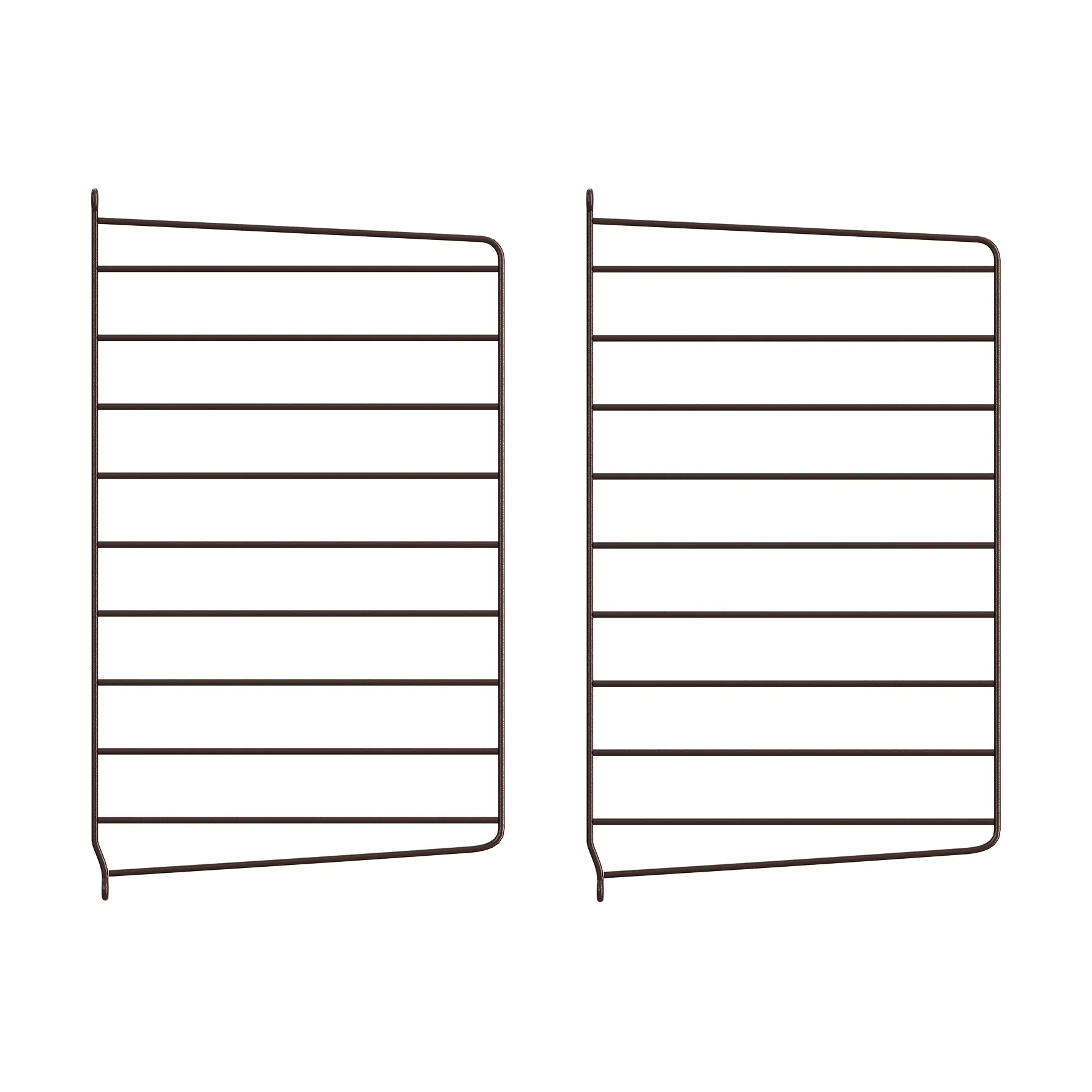 String wall panels, Dark brown, 50x30 cm, 2-pack String
