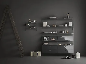 String wall panels - Dark grey, 50x30 cm, 1-pack - String