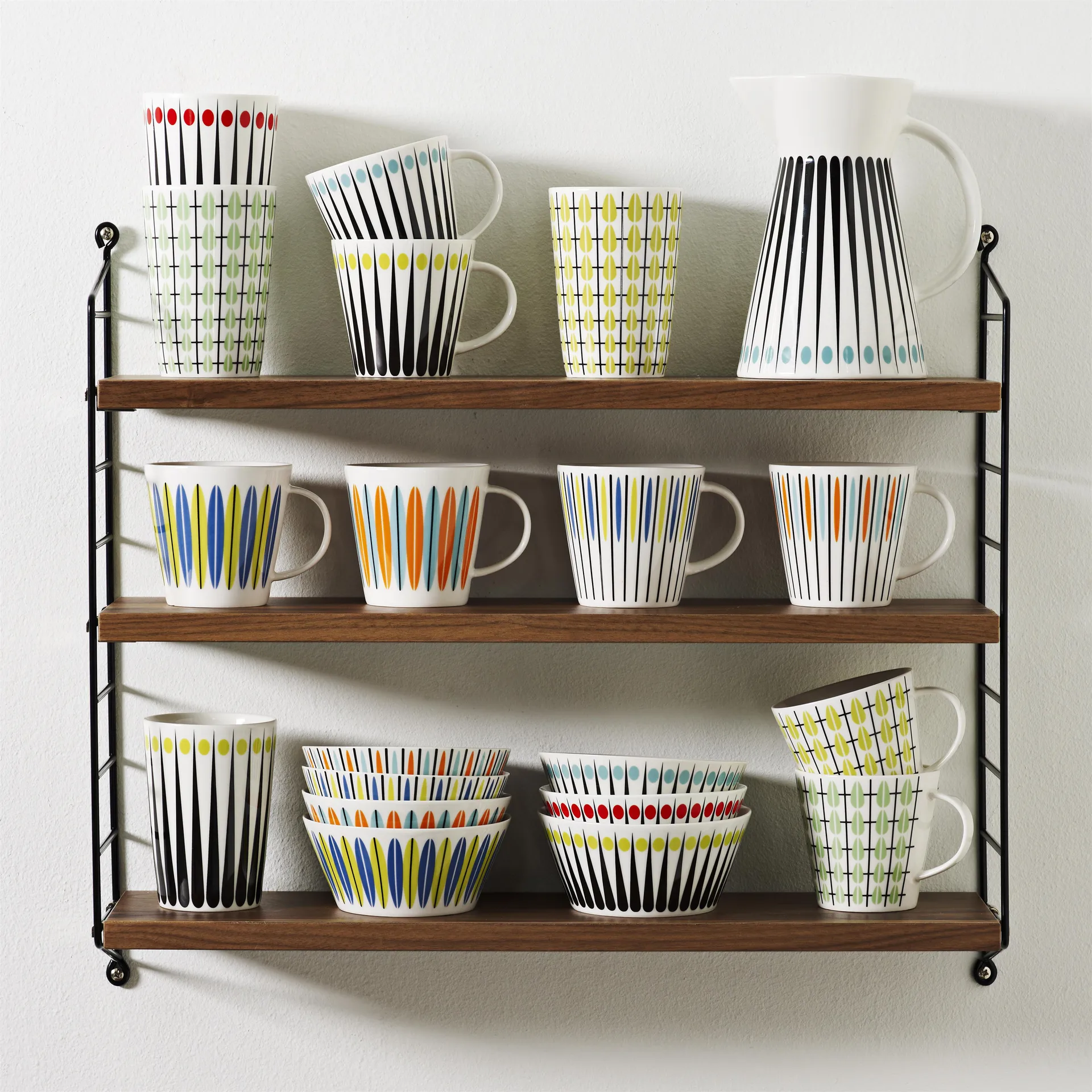Amanda mug, white-aqua Superliving