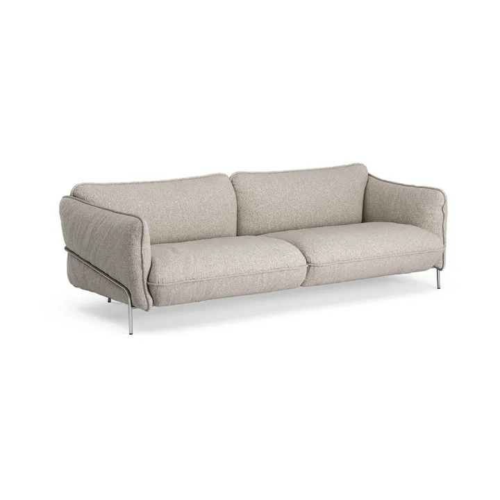 Continental sofa - Wave Cobblestone-chromed steel - Swedese