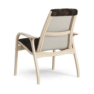 Laminett arm chair white pigmented oak/sheep skin - Espresso (brown) - Swedese