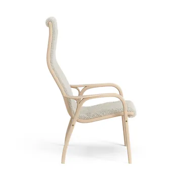 Lamini children's arm chair laquered beech/sheep skin - Moonlight (beige) - Swedese