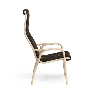 Lamino arm chair laquered beech/sheep skin - Espresso (brown) - Swedese