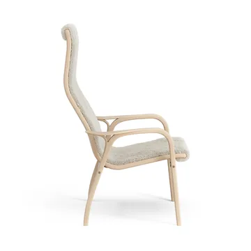 Lamino arm chair laquered beech/sheep skin - Moonlight (beige) - Swedese