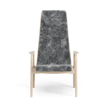 Lamino arm chair white pigmented oak/sheep skin - Scandinavian Grey (grey) - Swedese