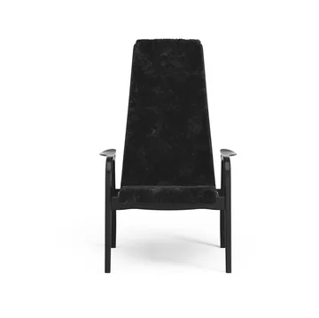 Lamino armchair - Sheepskin black-black stained beech - Swedese