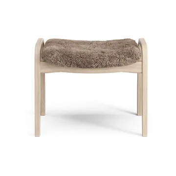 Lamino footstool - Sheepskin Sahara-white pigmented oak - Swedese