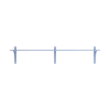 Levi shelf 1 shelf level - ILKE Blue-aluminium, 180 cm - Swedese