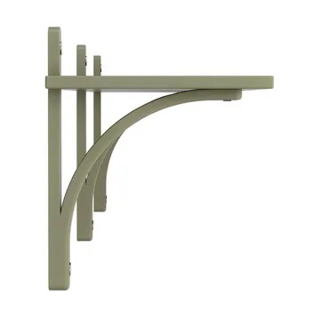 Levi shelf 1 shelf level - Moss green-aluminium, 180 cm - Swedese