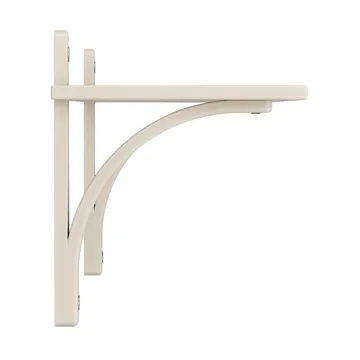Levi shelf 1 shelf level - White-pigmented ash-aluminium, 90 cm - Swedese