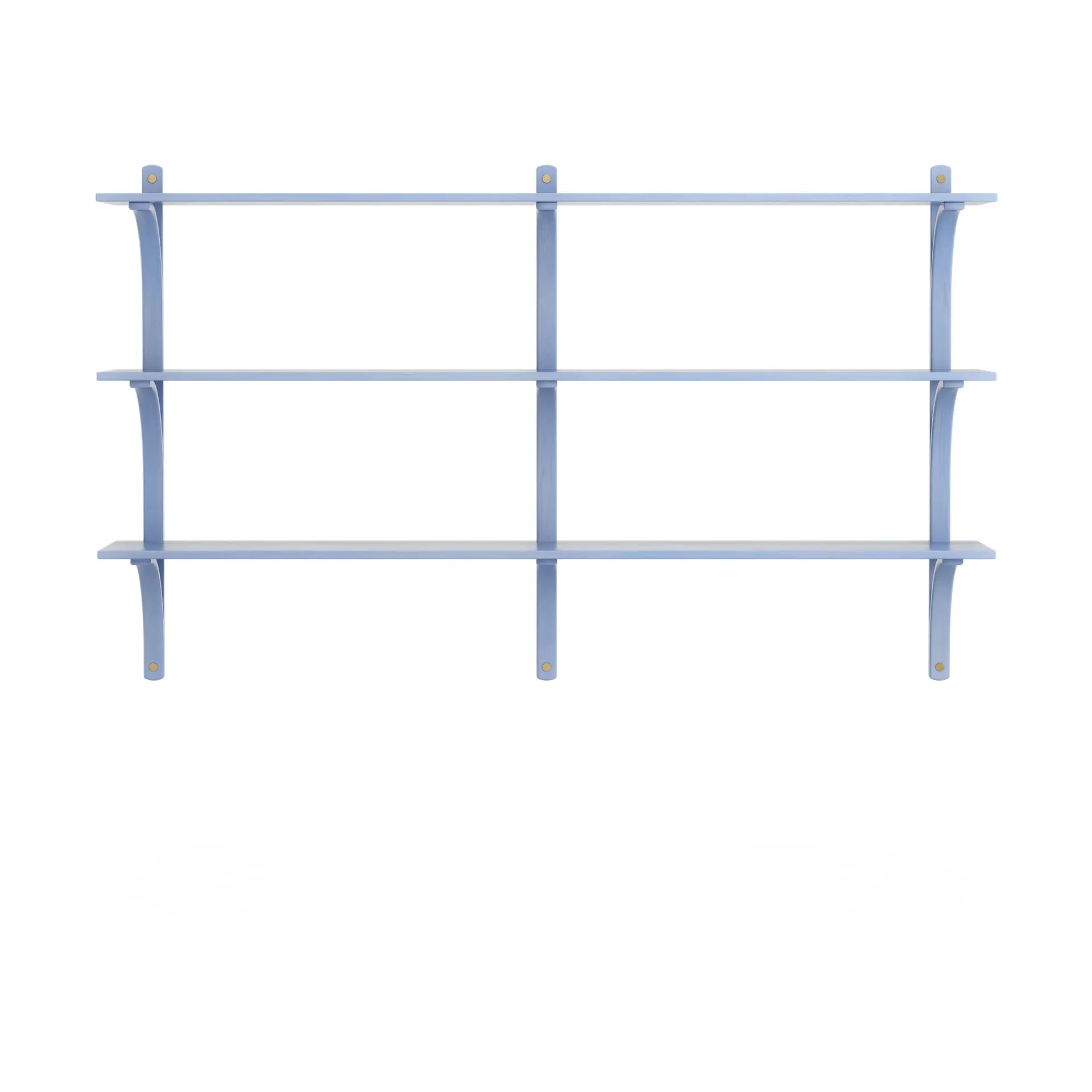 Levi shelf 3 shelves, ILKE Blue-brass, 180 cm Swedese