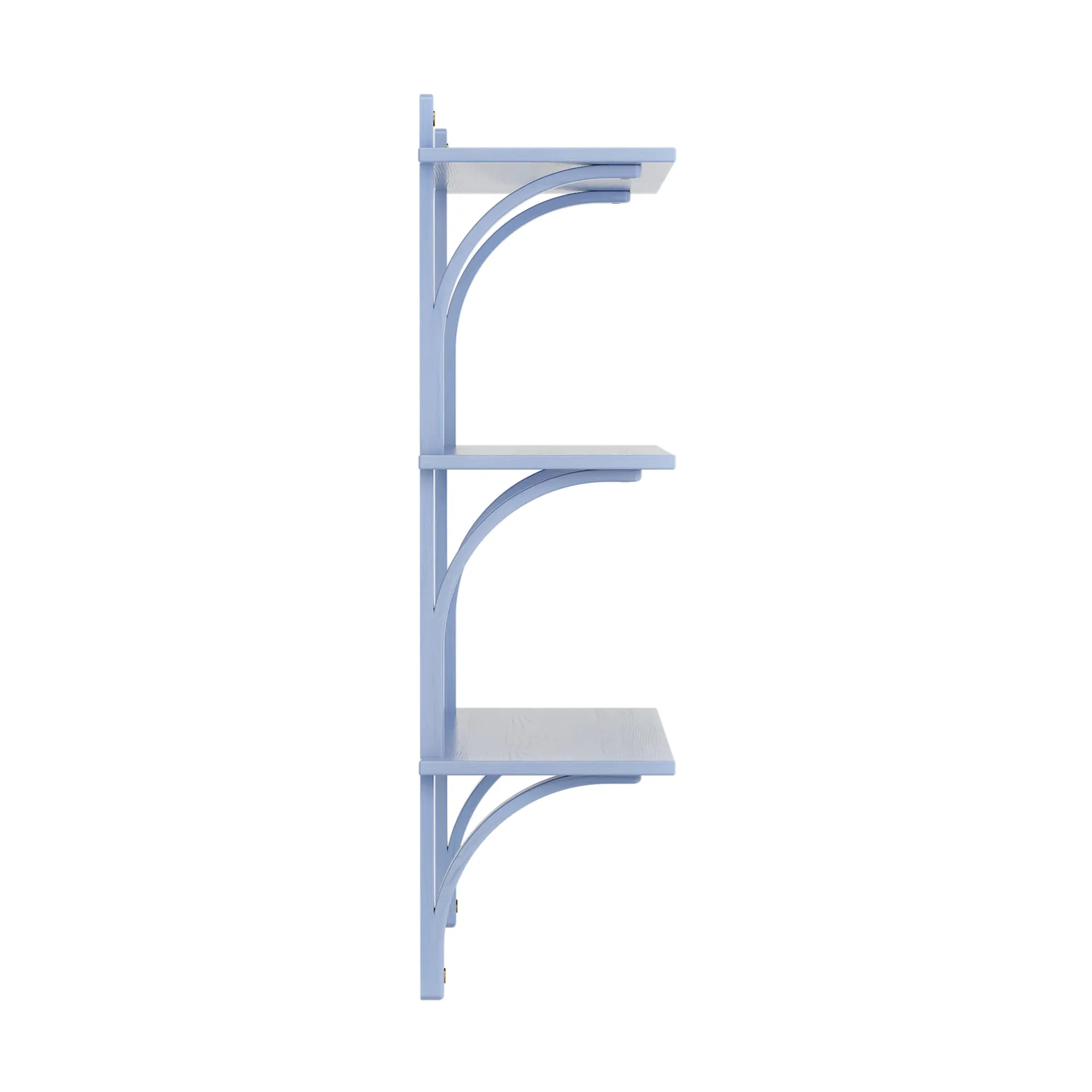 Levi shelf 3 shelves, ILKE Blue-brass, 90 cm Swedese