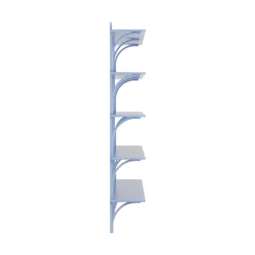 Levi shelf 5 shelves - ILKE Blue-aluminium, 180 cm - Swedese