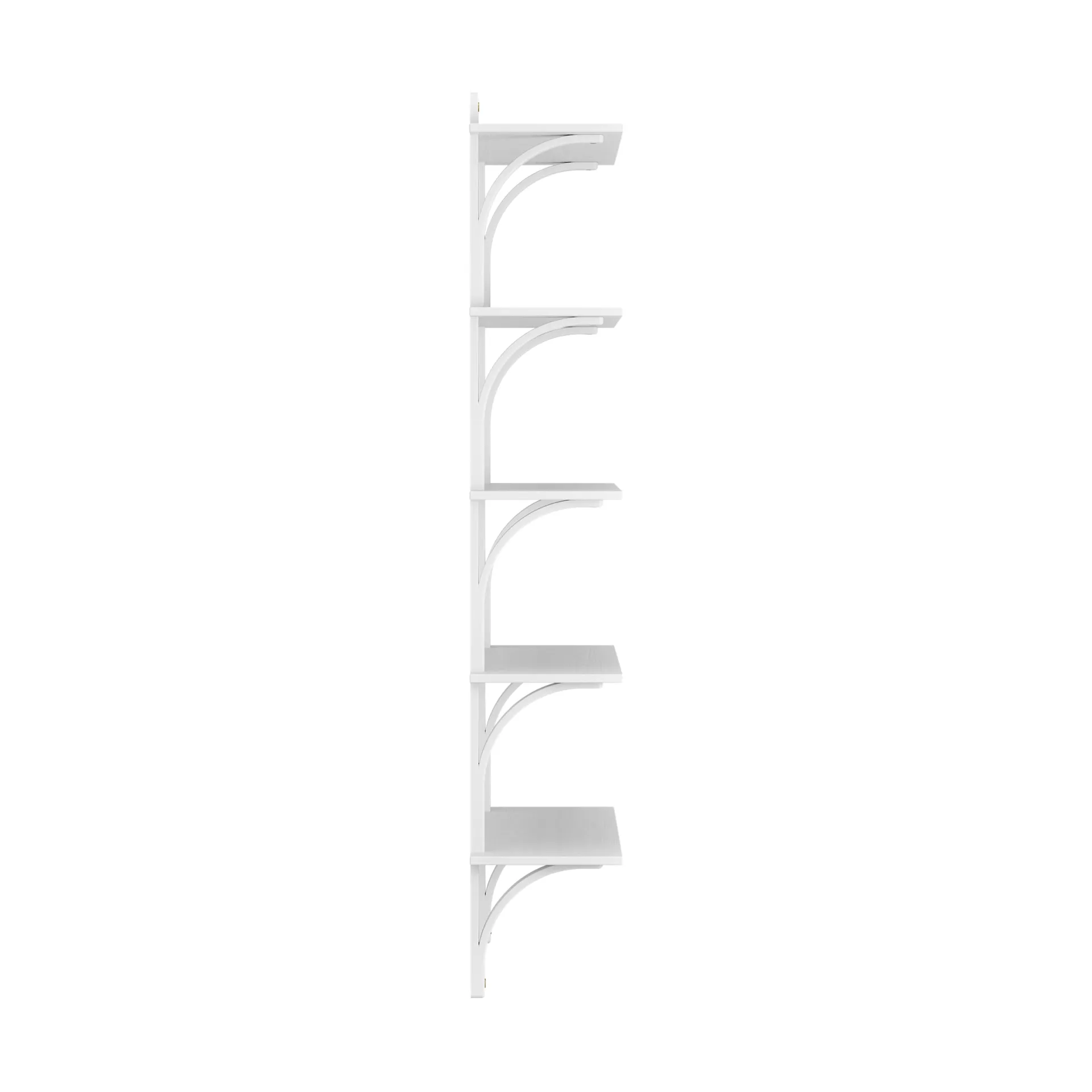 Levi shelf 5 shelves, White-stained ash-brass, 90 cm Swedese