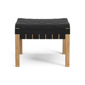 Primo foot stool oiled oak - Black - Swedese