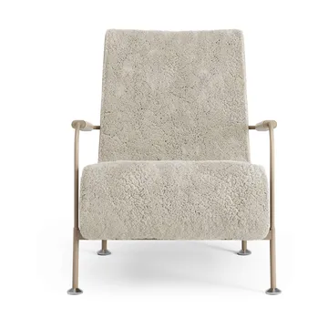 Serpentine armchair - Sheepskin Moonlight-nutmeg - Swedese