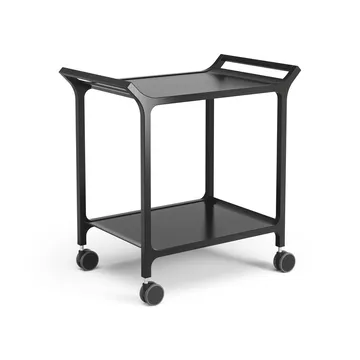 Teatime serving trolley - Ash black glazed - Swedese