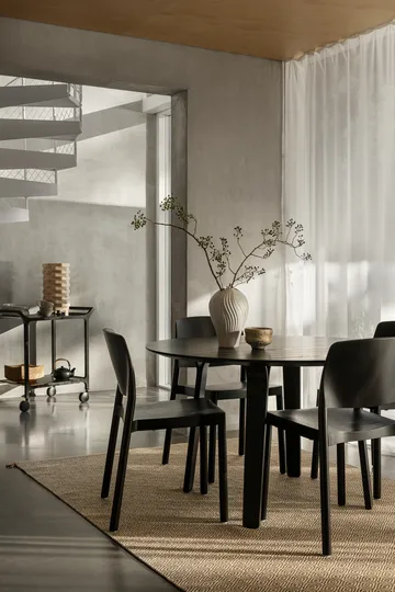 Teatime serving trolley - Ash black glazed - Swedese