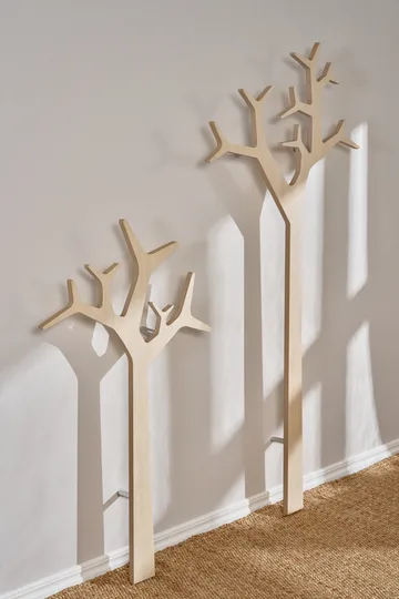 Tree wall wall-mounted coat hanger Special Edition 134 cm - White pigmented pine - Swedese