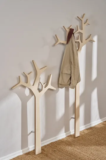 Tree wall wall-mounted coat hanger Special Edition 134 cm - White pigmented pine - Swedese