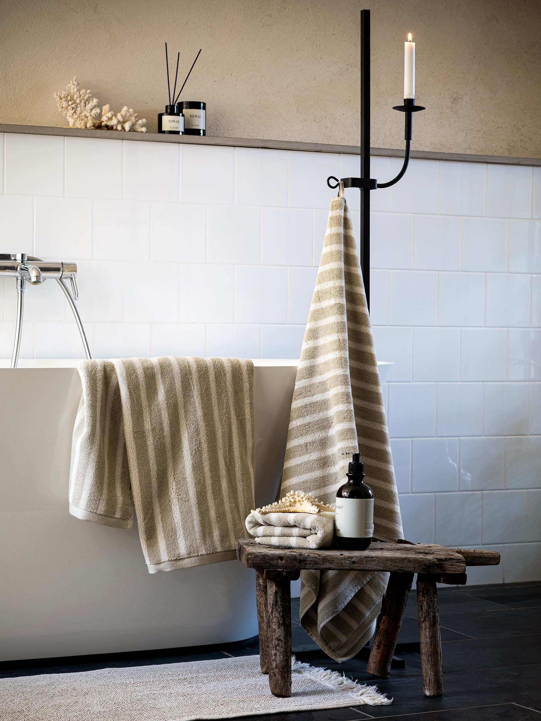Bonnie bath towel 70x140 cm, Beige Tell Me More