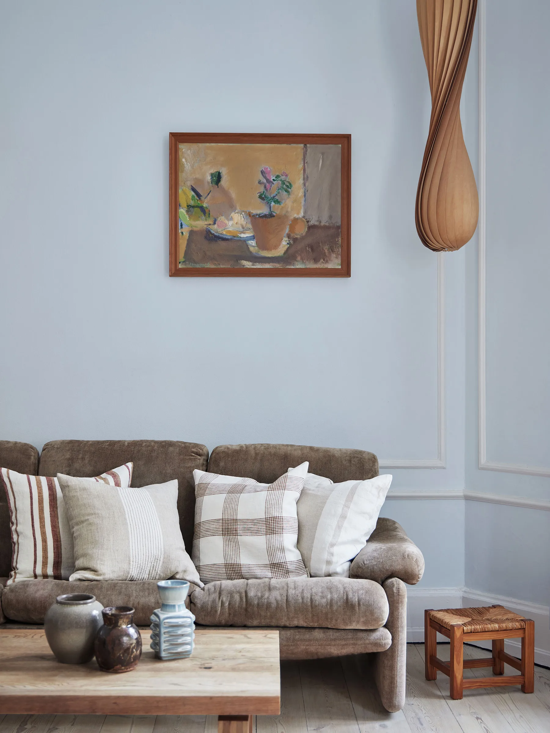 Colette cushion cover, Natural stripe, 50x50 cm Tell Me More