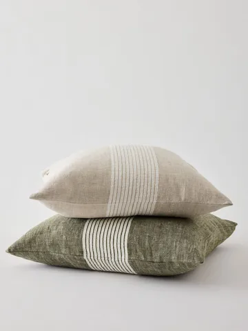 Colette cushion cover - Natural stripe, 50x50 cm - Tell Me More