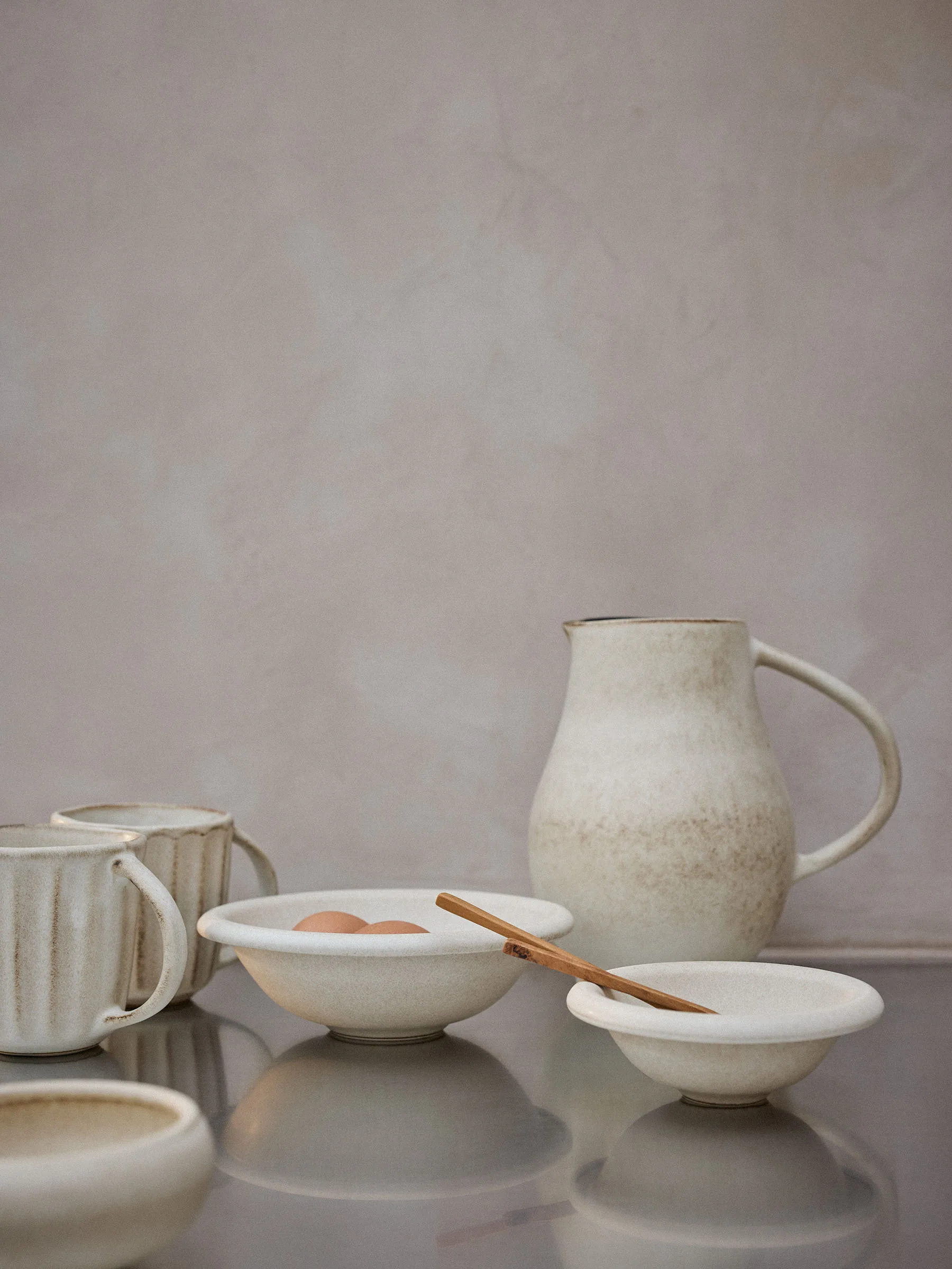Elba mug, Sand beige, 35 cl Tell Me More