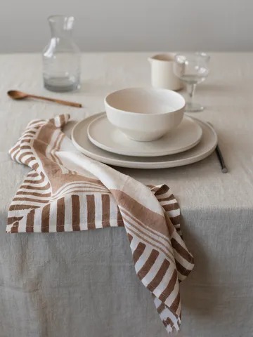 Ella napkin 50x50 cm - Hazelnut - Tell Me More