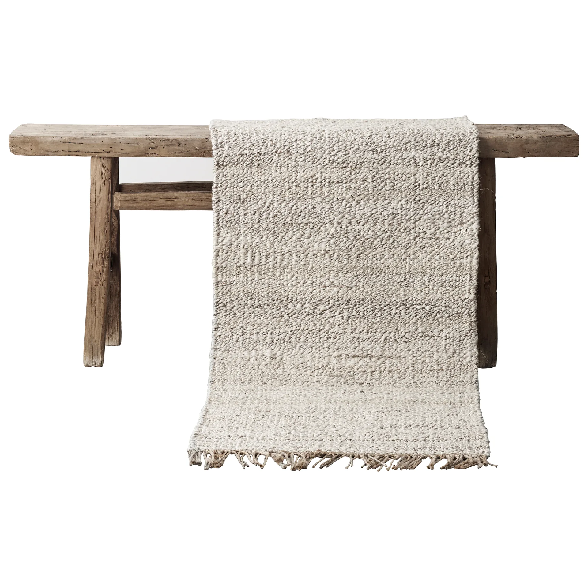 Hemp rug nature-white, 80x150 cm Tell Me More