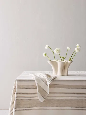 Noah tablecloth - Beige stripe, 145x270 cm - Tell Me More